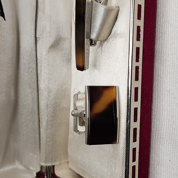 Universal Cufflinks set silver tone - Picture 2 of 5